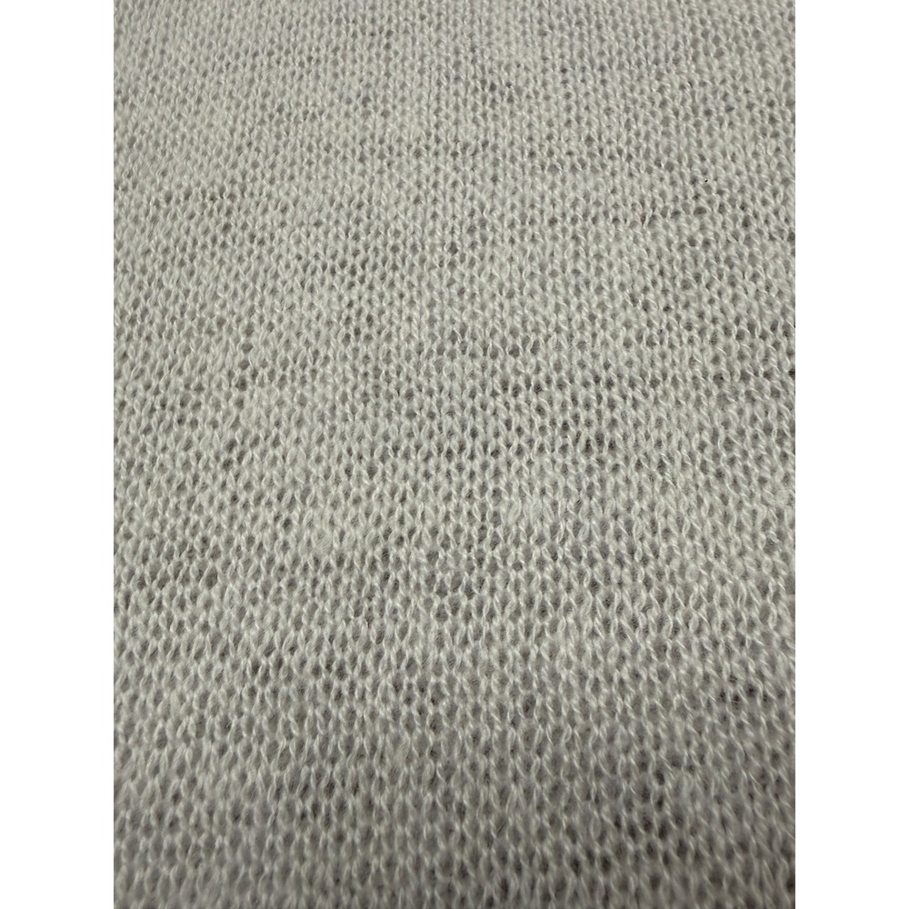 NWT Alashan Cashmere Scarf 100% Cashmere Light Gray Heather Knit Wrap Classic - Picture 8 of 14